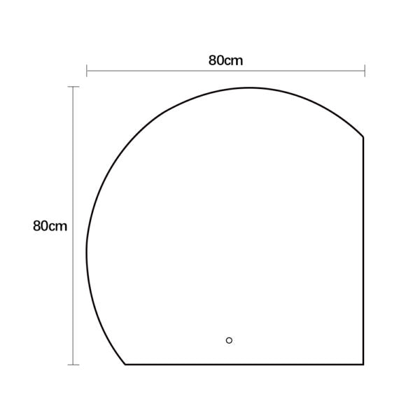 Mode Halve Cirkel Led-wandgemonteerde Badkamerspiegel,Gevormde Make-upspiegel,Onregelmatige Frameloze Smart Touch-spiegel,Driekleurige Lichthelderheid Instelbaar,(Size:70cm,Color:Rechts ondersnijding Mode Halve Cirkel Led-wandgemonteerde Badkamerspiegel,Gevormde Make-upspiegel,Onregelmatige Frameloze Smart Touch-spiegel,Driekleurige Lichthelderheid Instelbaar,(Size:70cm,Color:Rechts ondersnijding